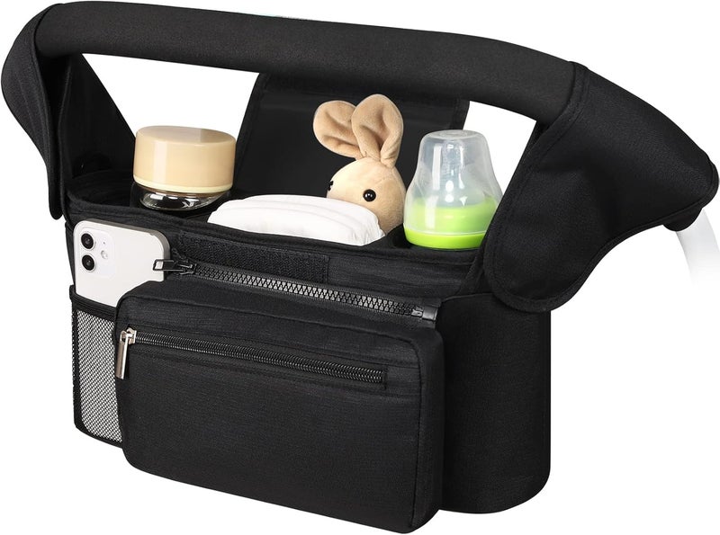 Accmor Universal Stroller Organizer with Insulated Cup Holder - Image 1